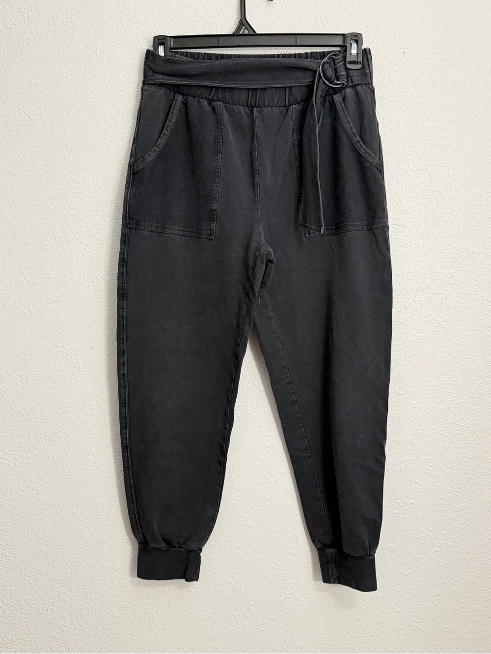 Saturday Sunday Anthropologie Sydney Grey Belted Joggers Pants Size S